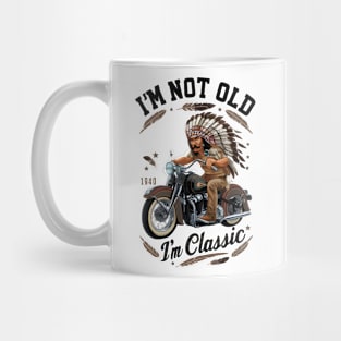 Vintage Vibes: I' Not Old I' Classic Motorcycle Mug